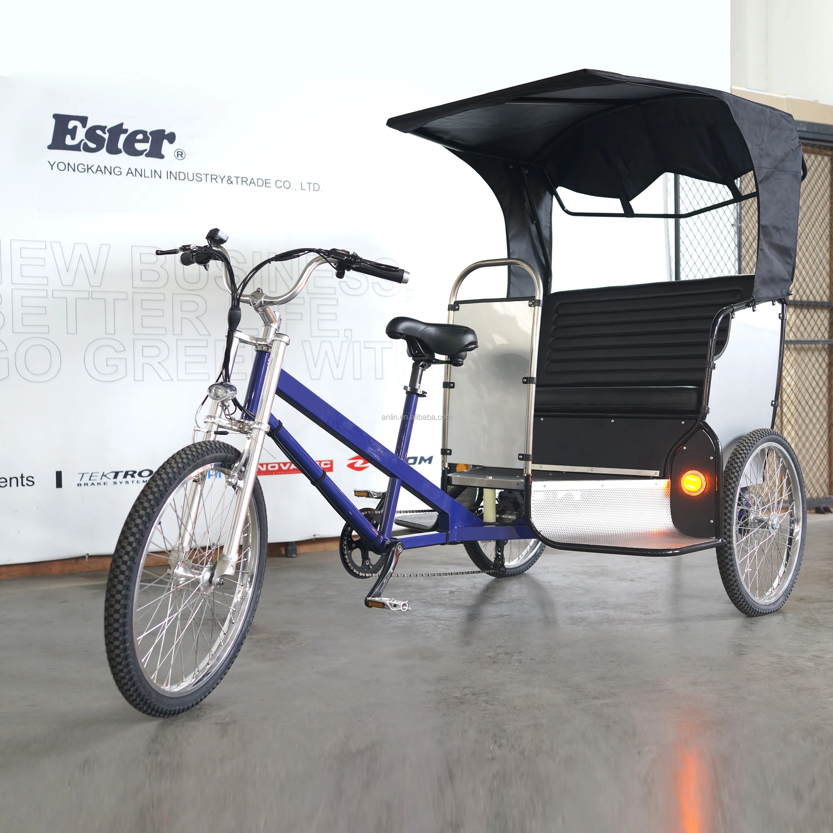 ESTER Pedicab Rickshaw upgrade parts every year sightseeing