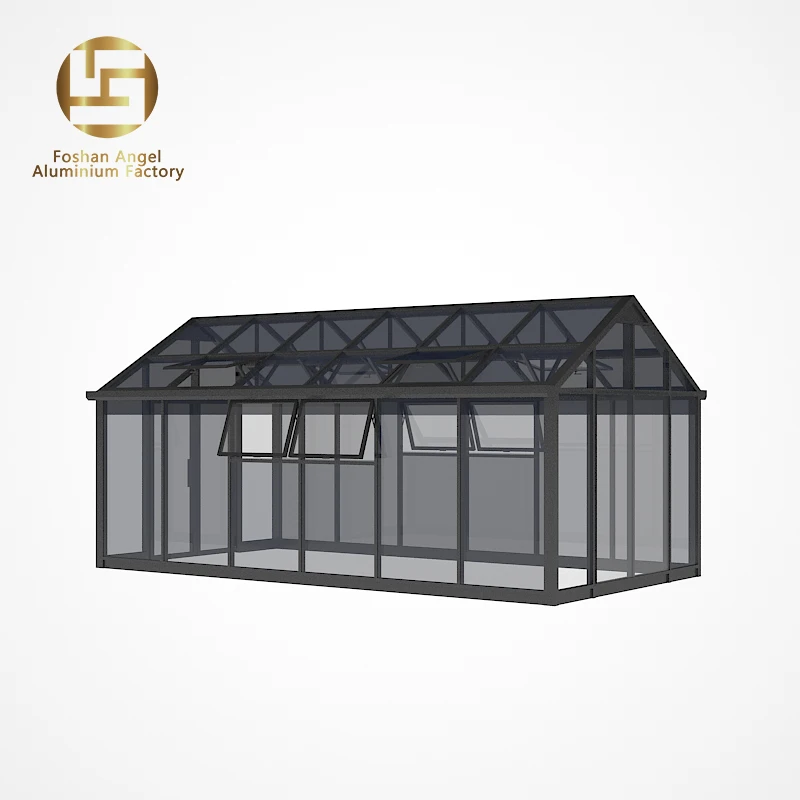 Custom Sun Room 4 Season Solarium Free Standing High Quality Glass House Veranda Aluminum Sunroom