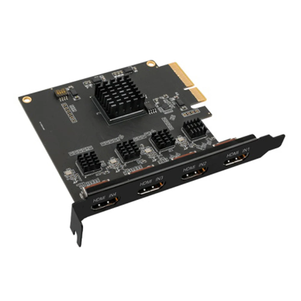 Wholesale Hot-Selling 1080P 60HZ Support OBS Capture Server PCIe 4CH Video Captur Card for Video Recording Live Stream