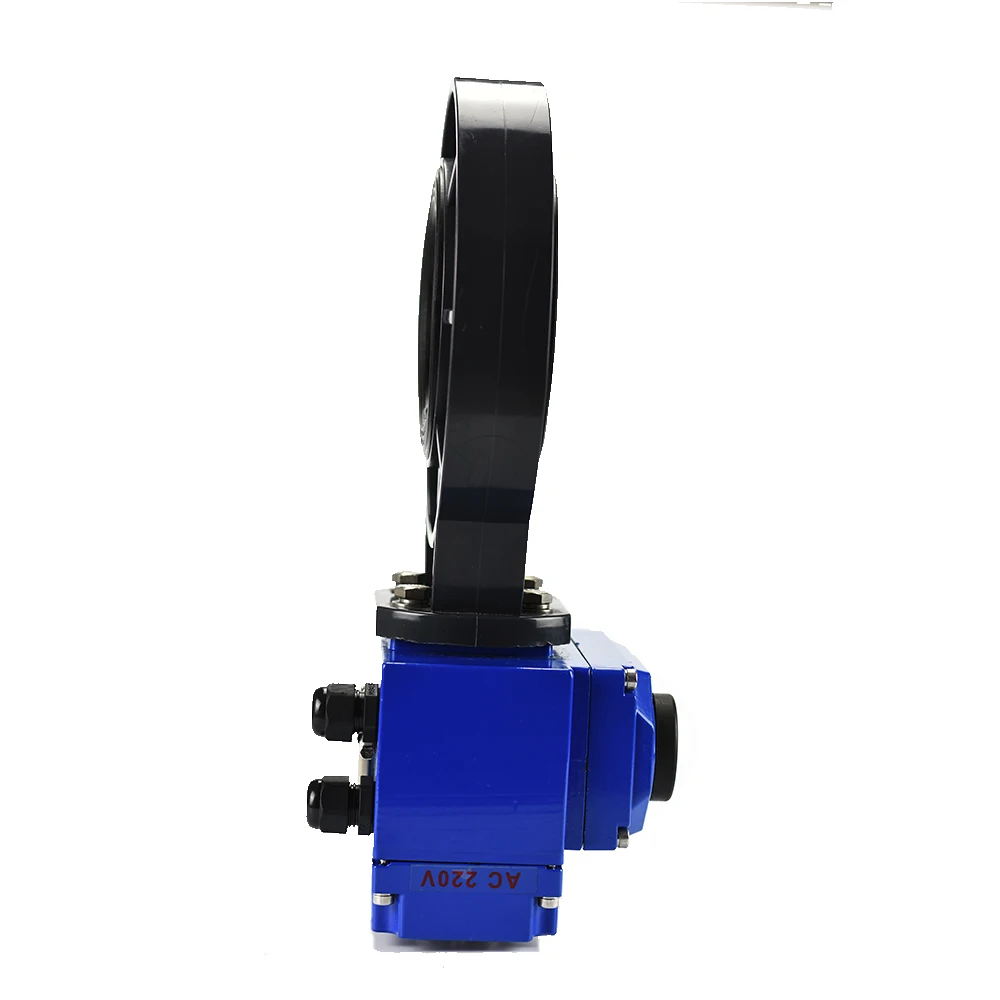 On off electric motor operated butterfly valve 12v