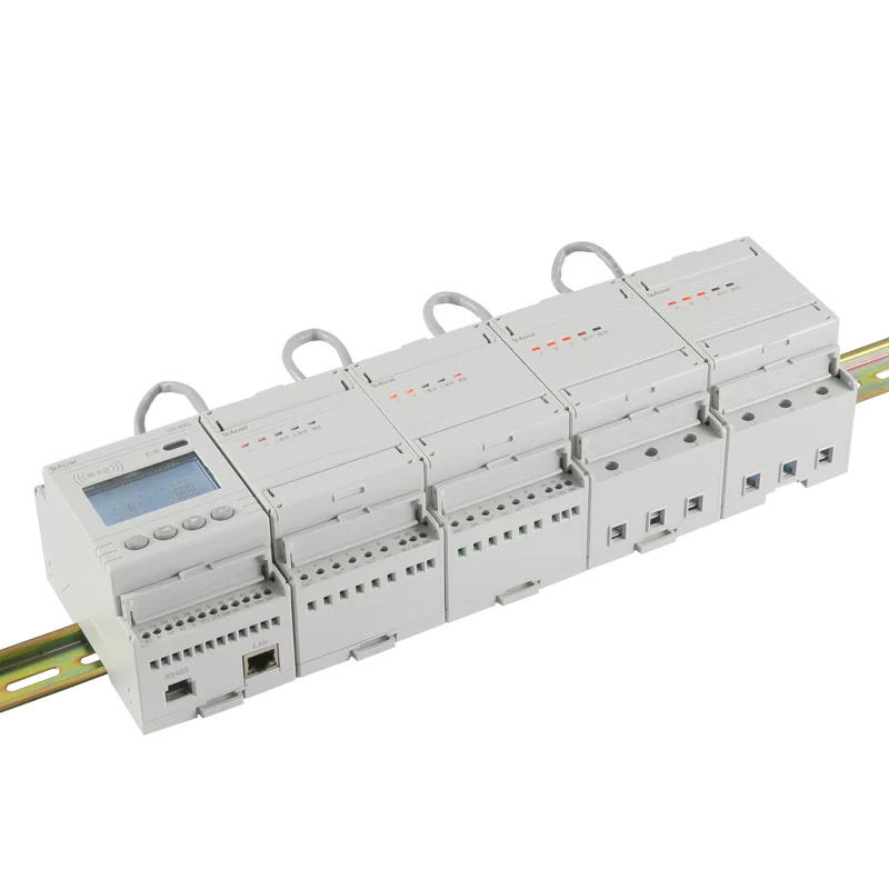ADF400 Din Rail Plastic Enclosure 80A Direct Connection 3x1(6)A AC via CTs Prepaid Electricity Meter Multi-circuits For Energy