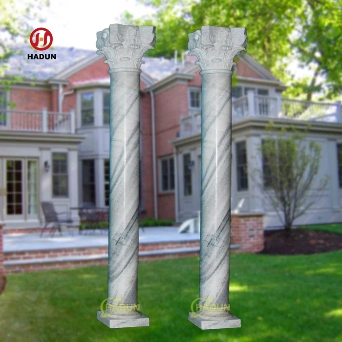 Marble Stone Gate Pillar Design