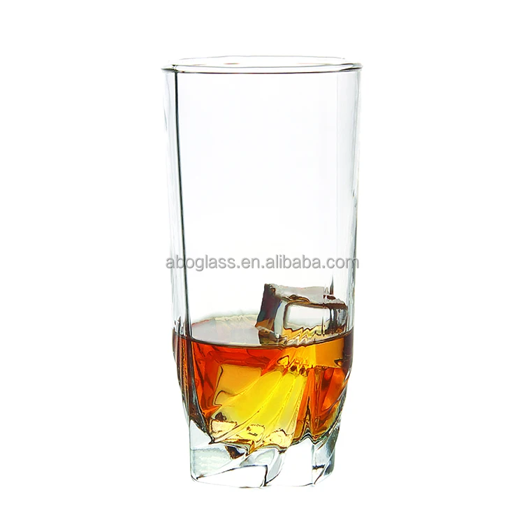 Transparent machine blown technology highball vintage water glasses