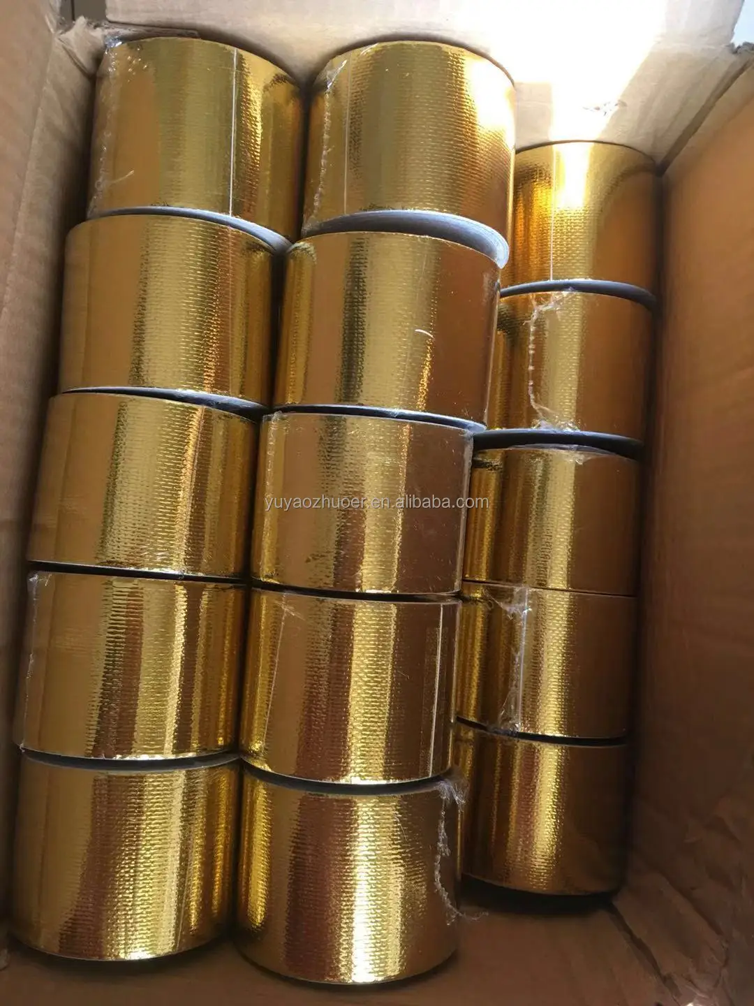 Accept OEM Self Adhesive Thermo-shield Reflective Heat Shield Heatshield Tape Wrapping Roll