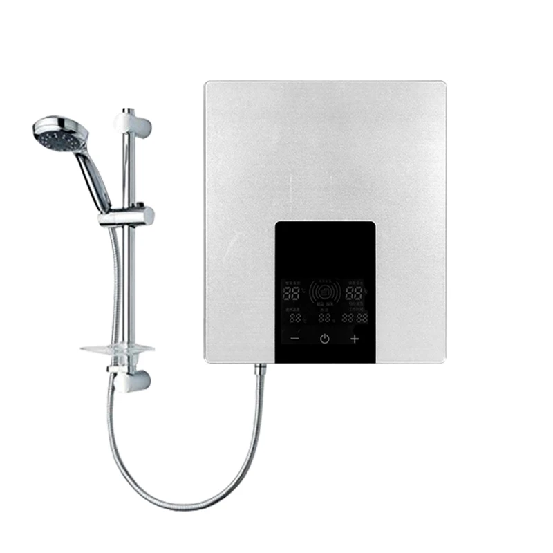 7kw  220V Shower head tankless battery tankless battery powered water heater with pump