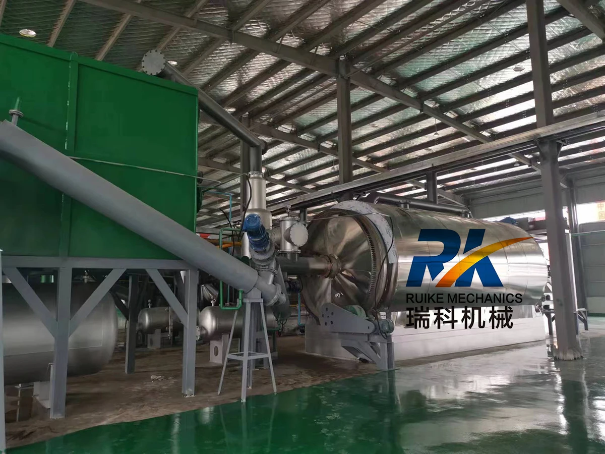 PLC System 80000 Ton Pyrolysis Oil Sludge Treatment Equipment Waste Tire Plastic Recycling Stainless Super Quality Customized