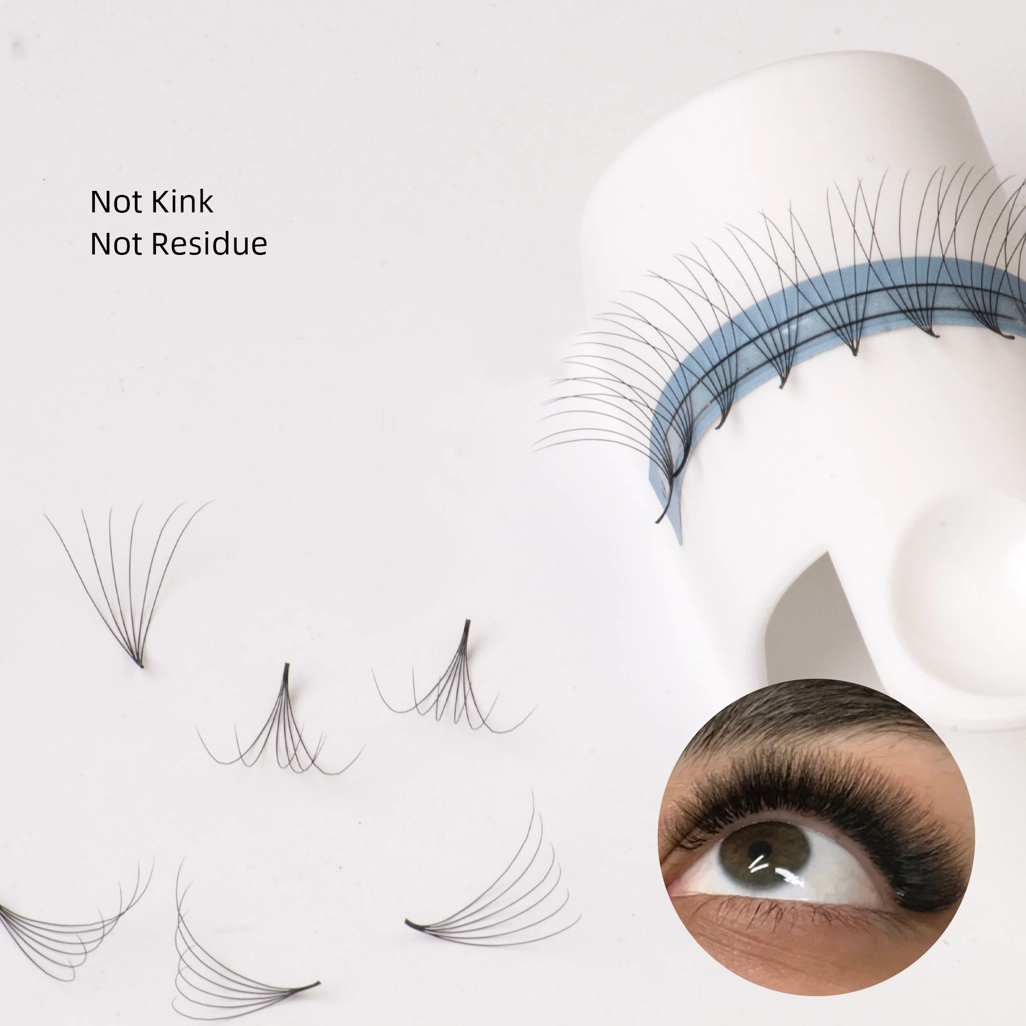 Narrow Stem Promade Fan Eyelashes Vendor 6d 7d 8d 9d 10d 12d 14d 16d Faux Mink Pre Made Fans Pointy Base Promade Volume Fans