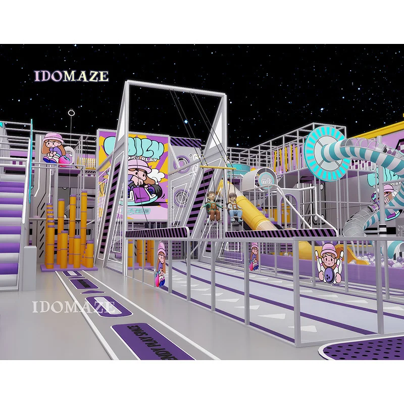 Игровая площадка IDO MAZE Para Ninos Interiores Ninja worrior оборудование для преодоления препятствий мягкая игровая площадка для детей в помещении парк развлечений