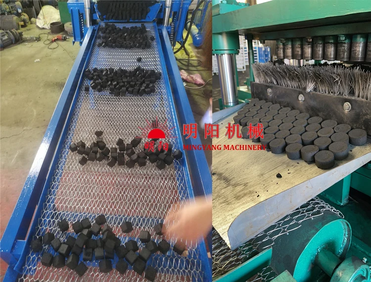 Small charcoal tablet production line/ charcoal powder briquette machine/ BBQ and Arab shisha charcoal machine