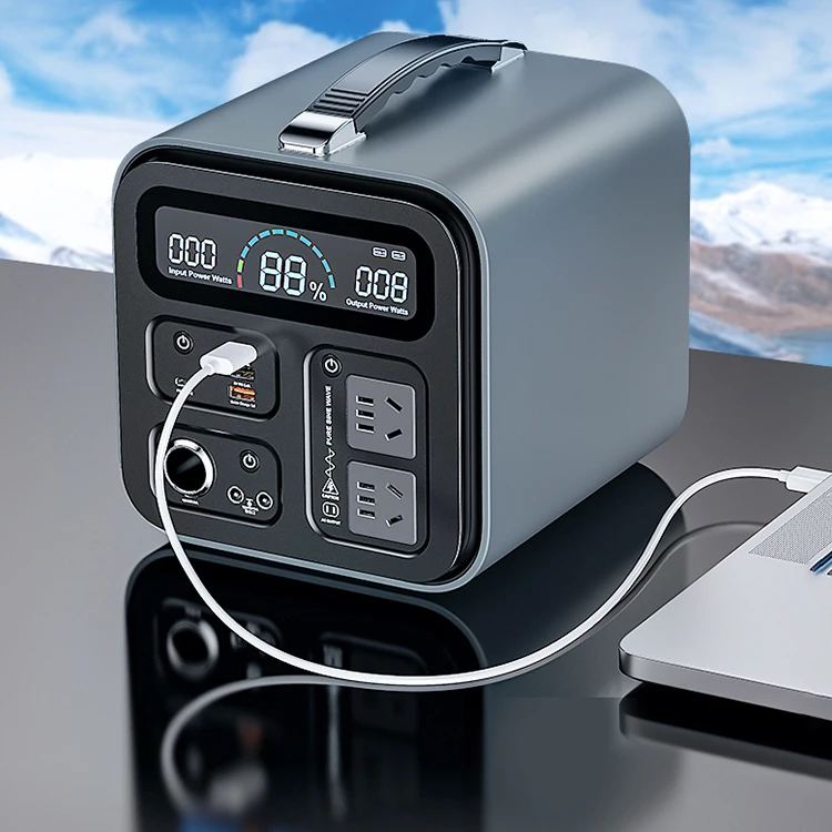 500Wh Portable Power Station Solar Outdoor Generators for Home Road Trip Camping 135200mAh High Capacity Mobile Lithium Battery