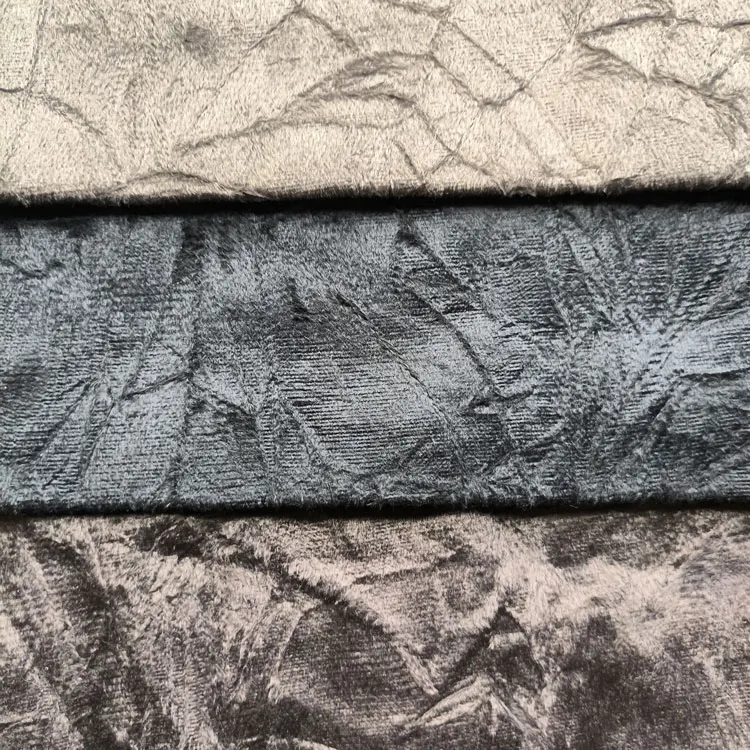 100Polyester Korean Velvet Fabric Holland  Crepe Velvet Fabric By Yard
