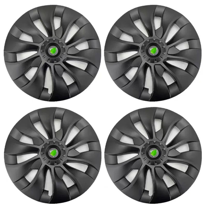 Accessories Decoration Performance for Tesla Model 3 18 inch New style carbon fiber Wheel Center Hub Cap front splitters