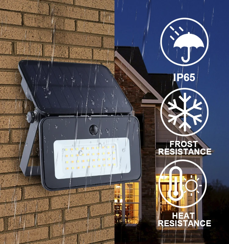 1000 Lumens 40 LED Solar Lights IP65 Waterproof Outdoor Bright Wall Lamp for Porch, Shed, Barn, Garage