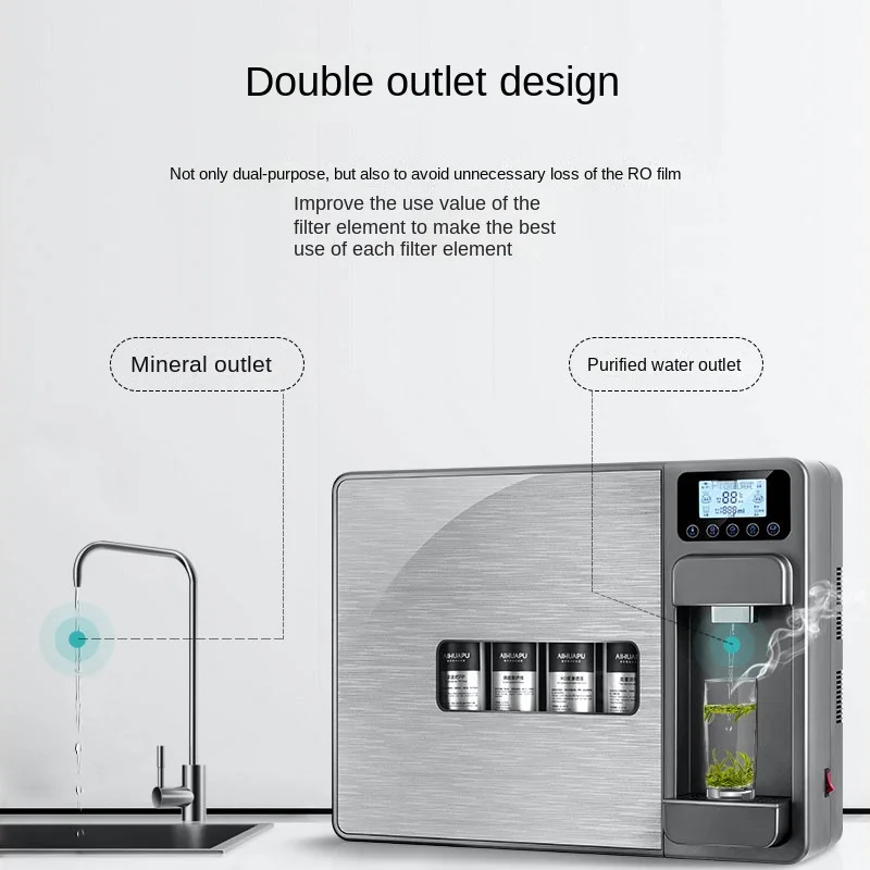 Countertop Hot&cold water dispenser RO water dispenser for home office hotel 75GPD