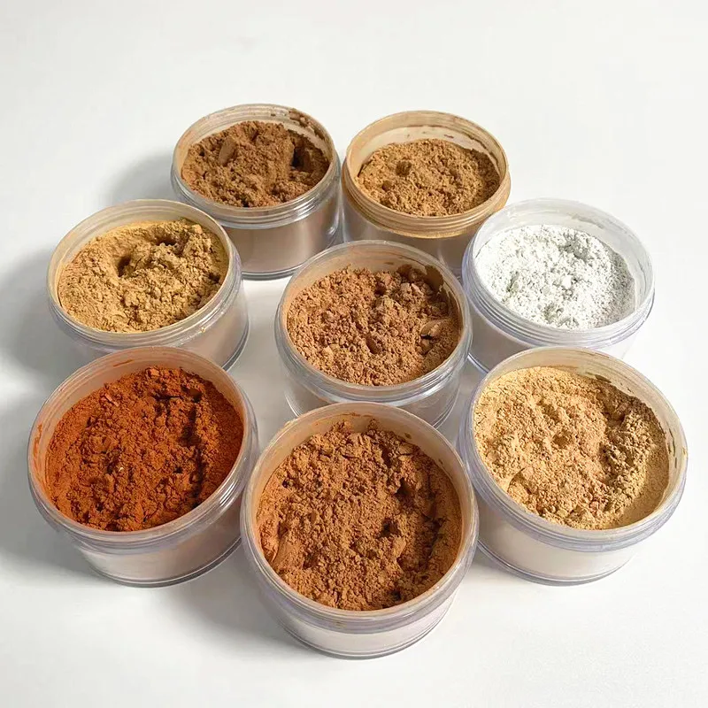 Custom High Pigment Pink Container  9 Colors Waterproof Long Lasting Talc Free Glitter Translucent Loose Setting Powder