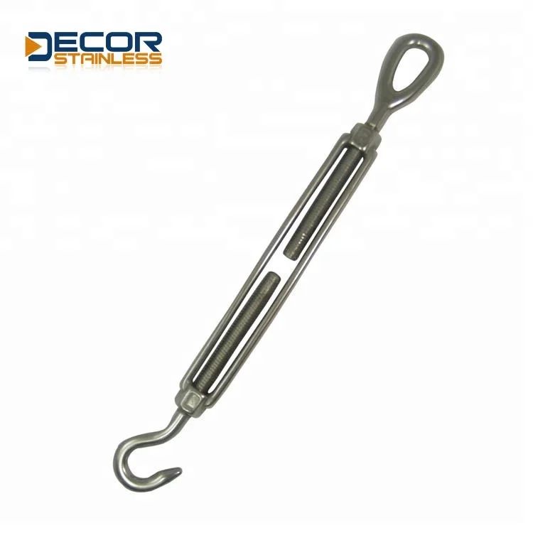 Tools and Rigging hardware suppliers Stable Stainless easy-use product open body turnbuckle hook&hook