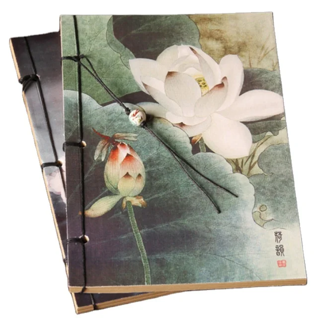 
8-Traditional Chinese painting retro hand bound sketch graffiti notebook sketch stationery diary notebook 