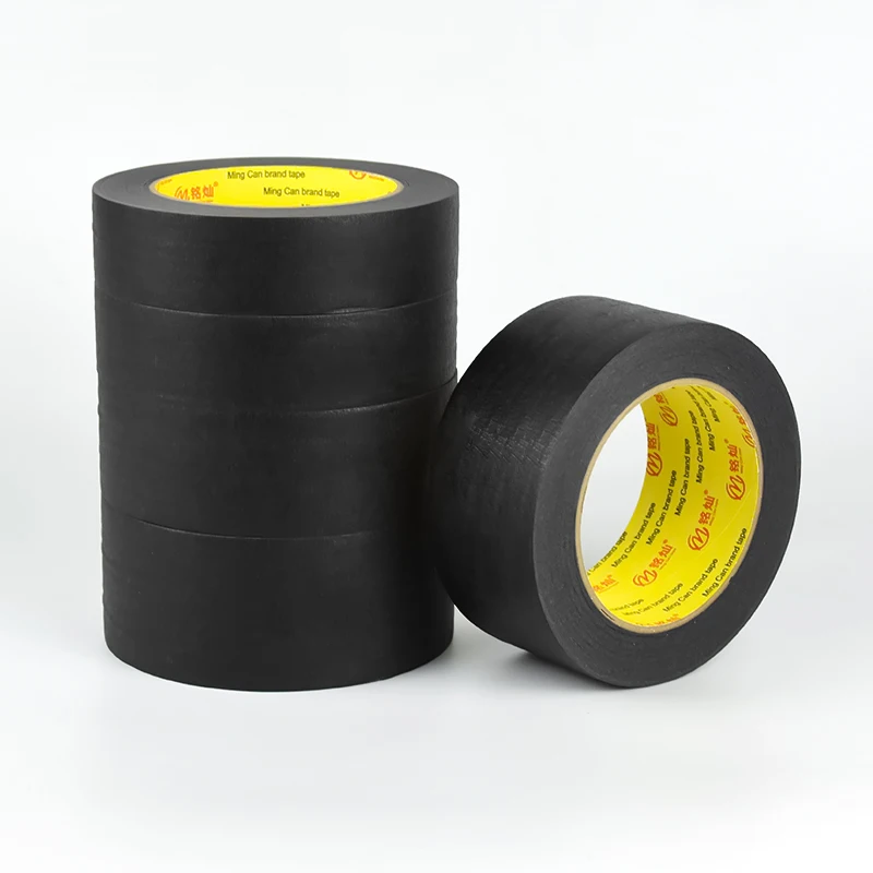 Painters Tape Rubber Glue Black Pre Tape Masking for Automotive Home Office Crafts DIY Art