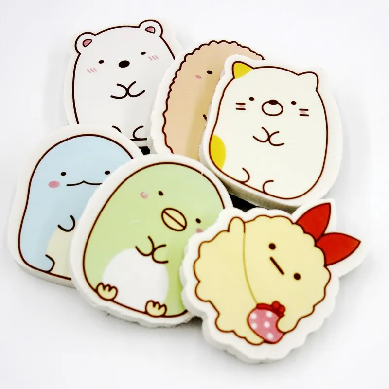 Wholesale Creative Cartoon Shape Customized Eraser Stationery Set Eraser For Pencil