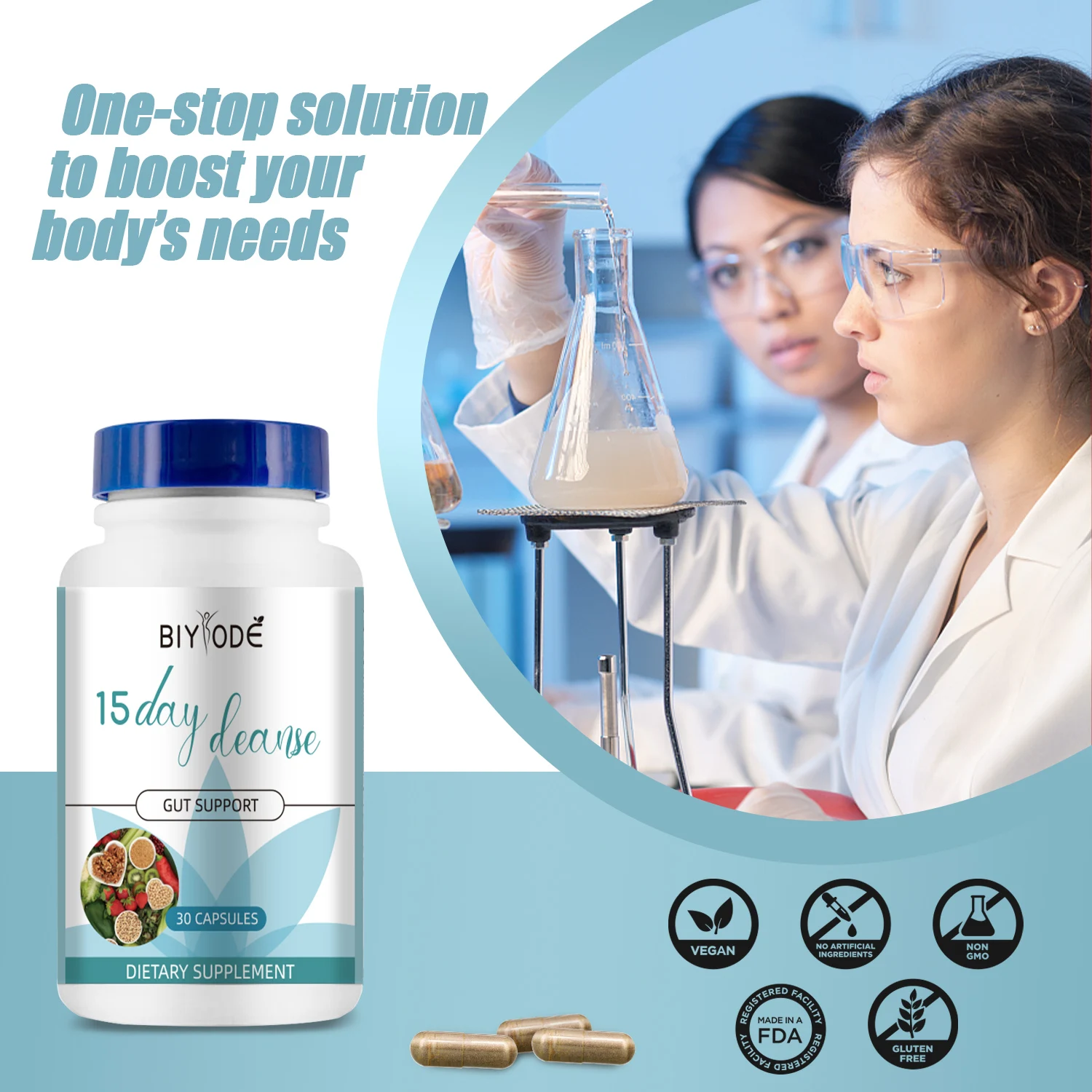 15 Day Cleanse Capsules Gut Health