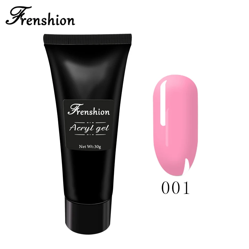Long Lasting  Healthy Transparent Pink White  Color UV Gel Nail Polish Set Acrylic Gel Manicure  With Slip Solution