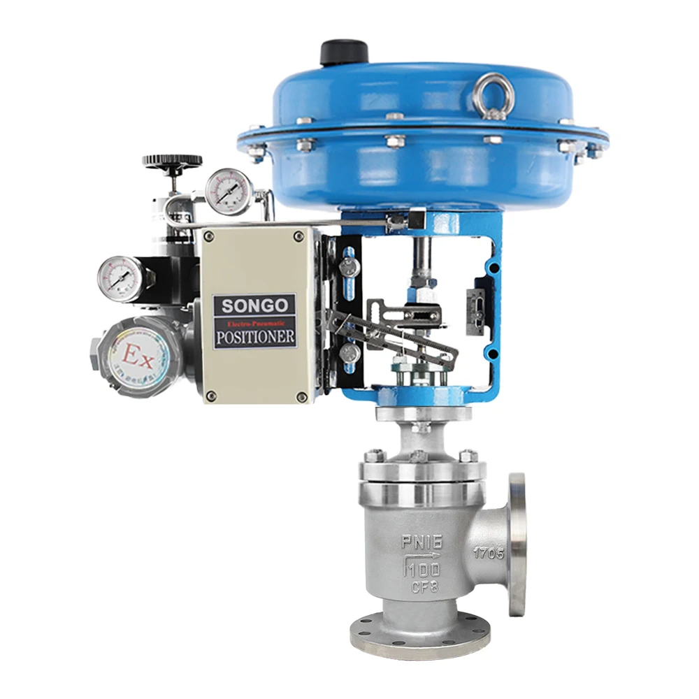 WCB Electric Angle control valve single seated Control Valve on/off type temperature flow Modulating Valve