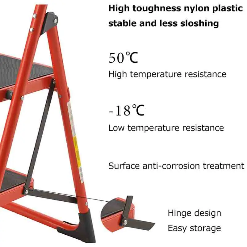 Manufacture 2 Step Ladder Extension Folding Steel Ladder Household Domestic Ladders Wholesale Warehouses