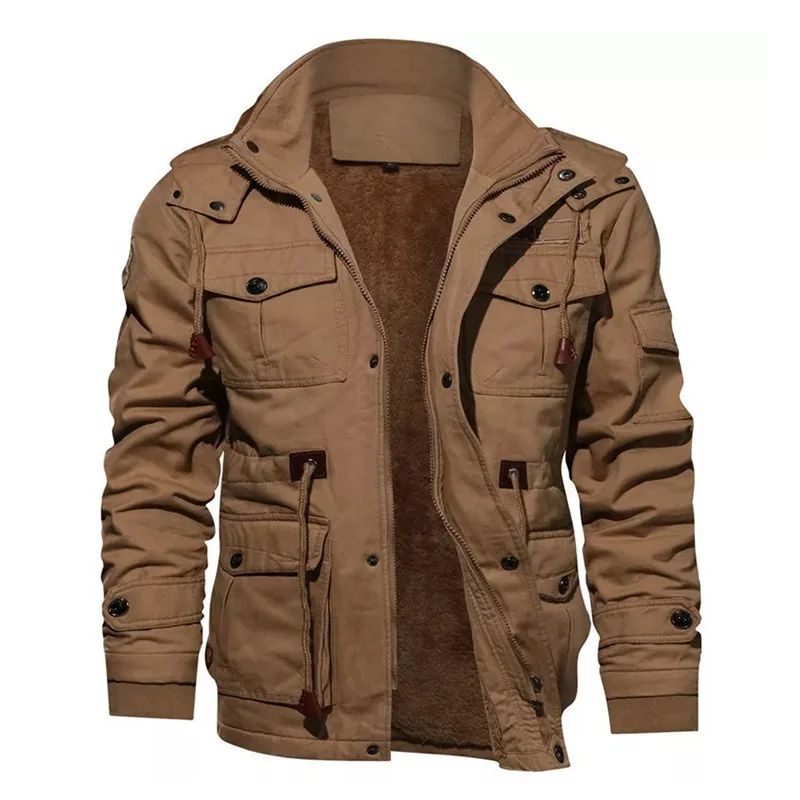 Custom Winter Leather Goose Down Stylish Bubble Jeans Denim Jacket Long Coats Men Faux Fur Veste Chaqueta Jacket