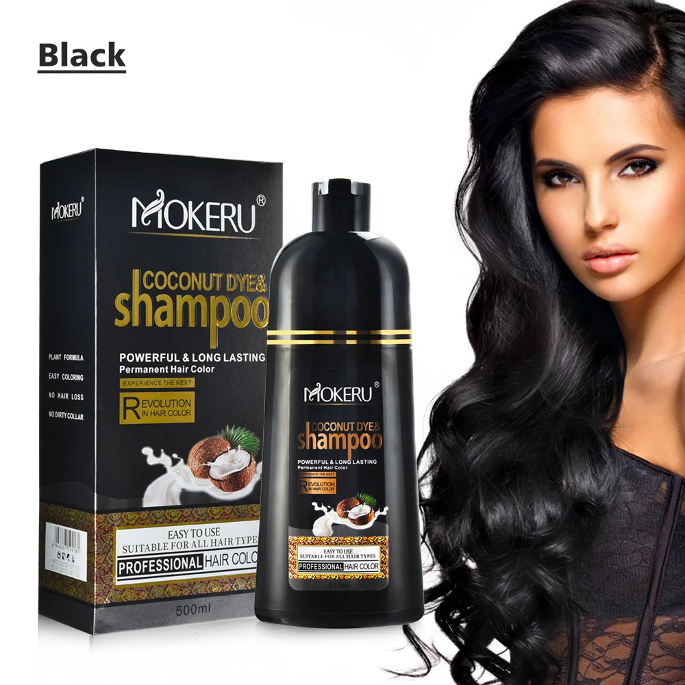 5 mins magic hair dye shampoo dye black shampoo for white hair