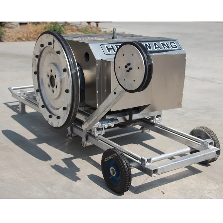 Marble stone cutting rope wire saw cut machine diamond stone rock cutting equipment