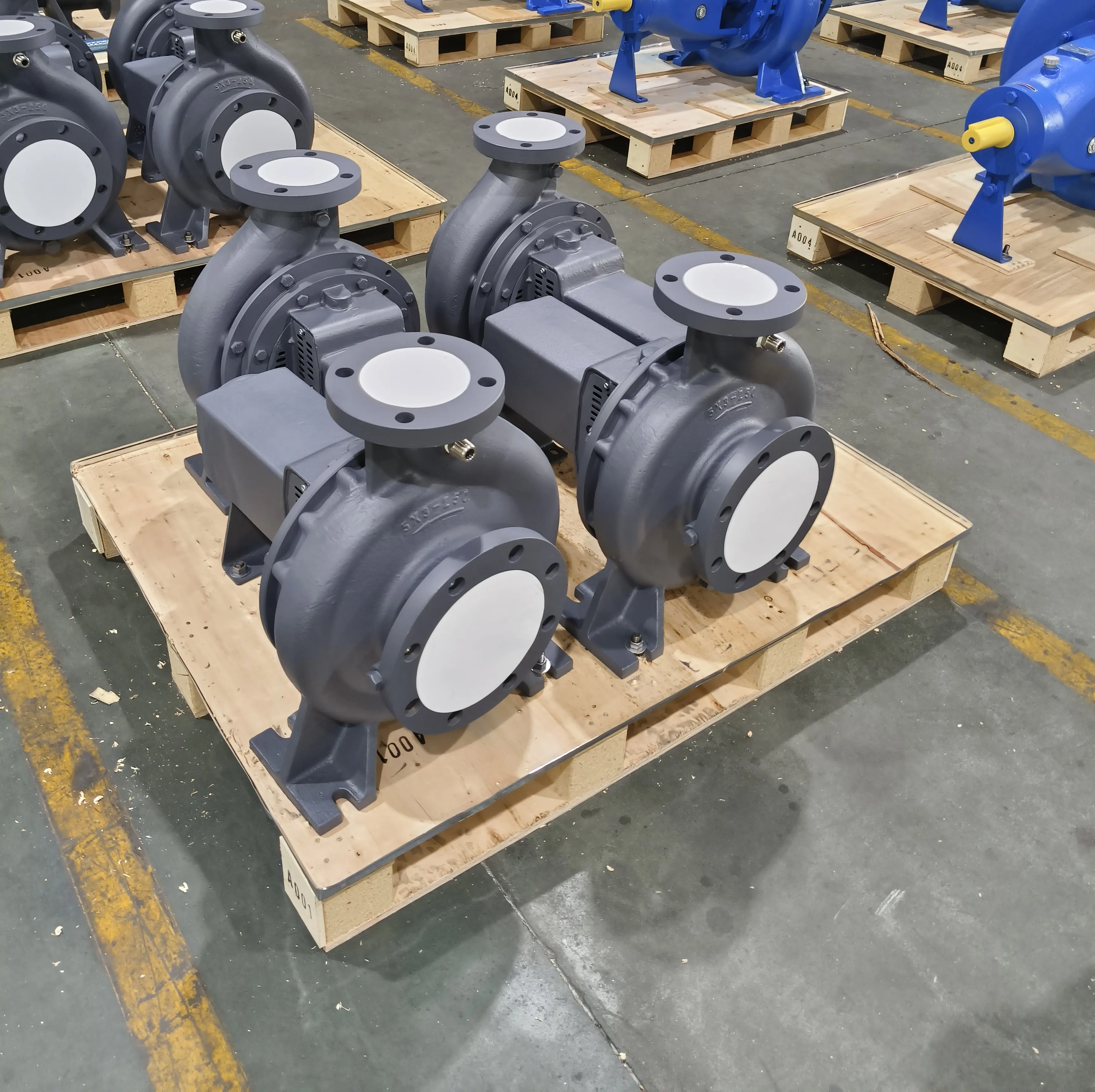 EA Series Single-Stage End Suction Centrifugal Pump DIN24255 Standard Brass Impeller for Fire Protection