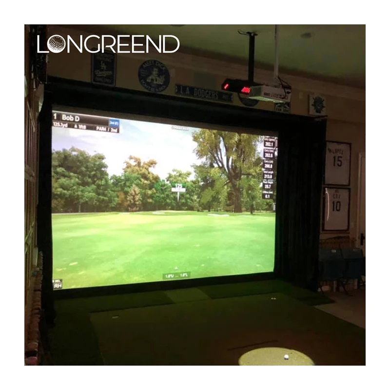 LONGREEND South Korea Golf Simulator Screen Projector Pad Infrared Sensor