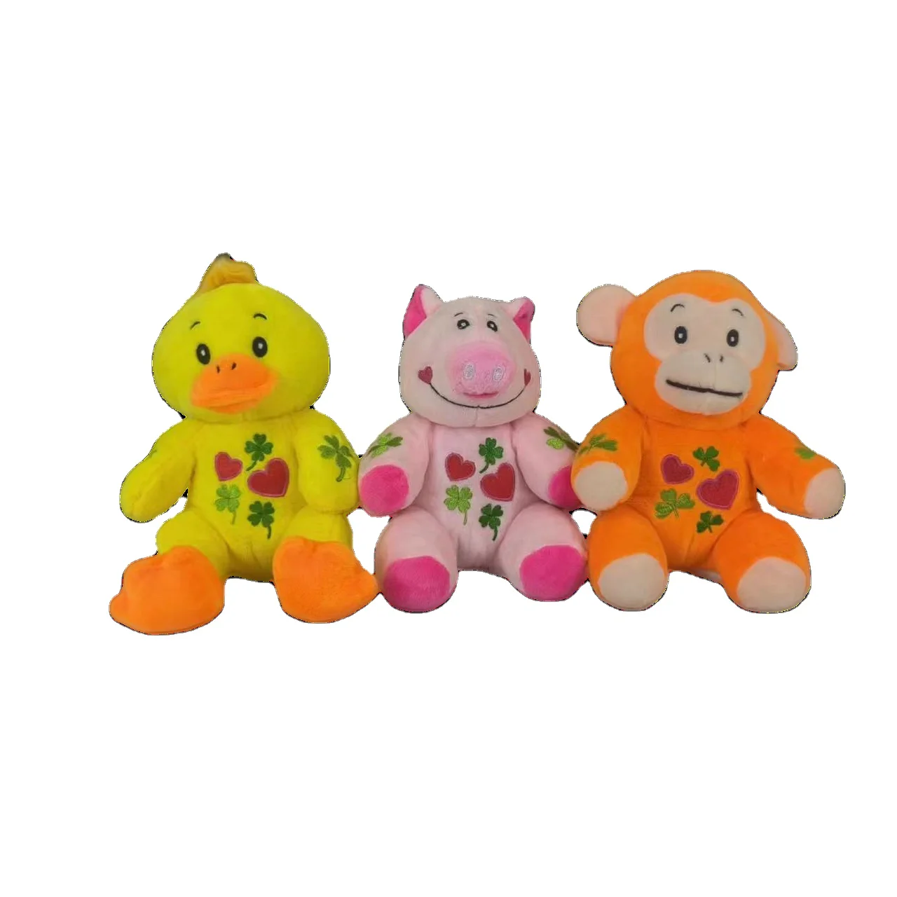 Factory wholesale stuffed cute animal toys Easter gifts plush simulation of soft animal rabbit mouse pig monkey plush toys