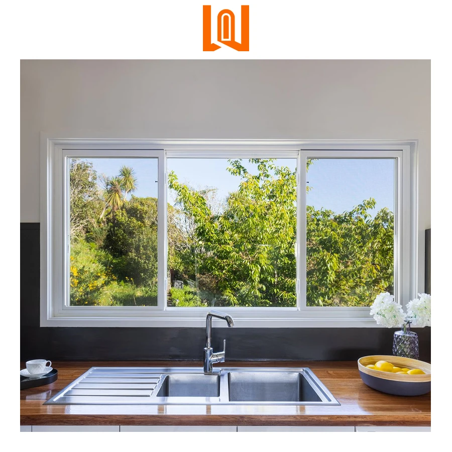 American Style New Design OEM/ODM Office Soundproof PVC Vinyl Sliding Window