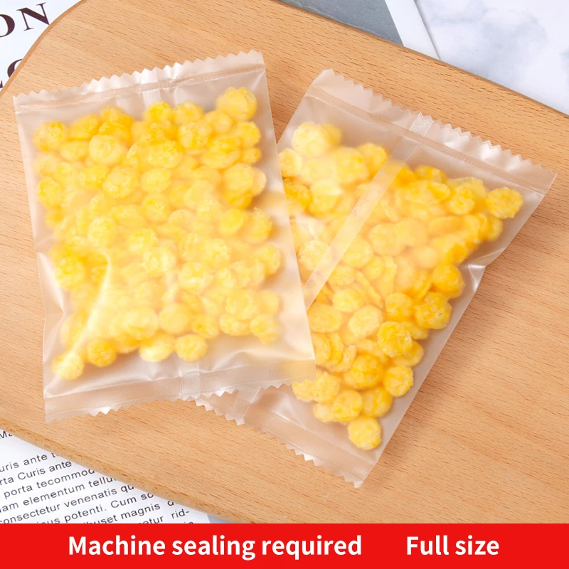 Biscuit Sugar Matte Transparent Frosted Thickened Back Seal Bag