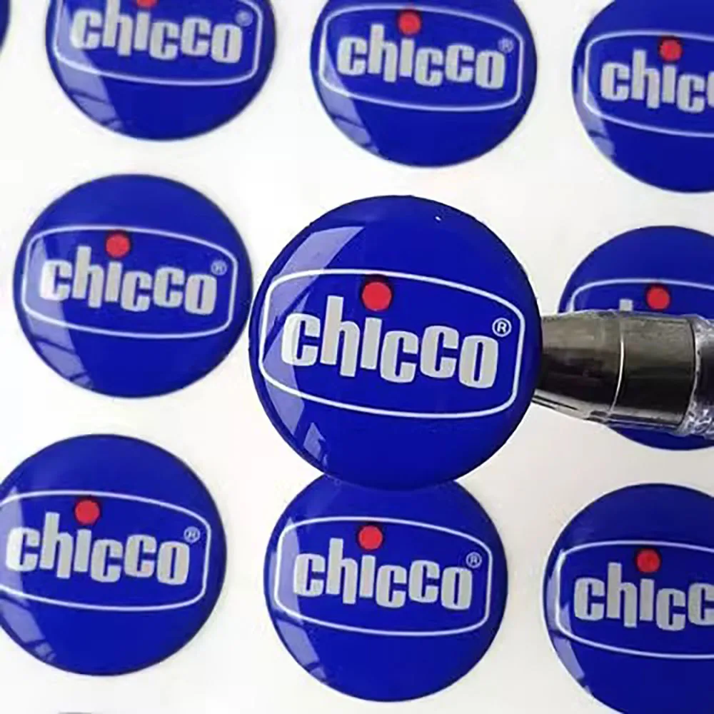 Custom 3D Embossed Gel Labels Adhesive Easy Peel Waterproof Soft Plastic Brand Logo Resin Dome Hologram Sticker Sheets