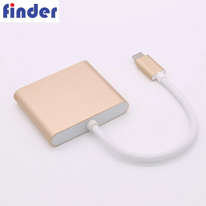 Hot sale 3in1 Type-C HUB Adapter USB3.1 to HDMI and USB3.0 and PD