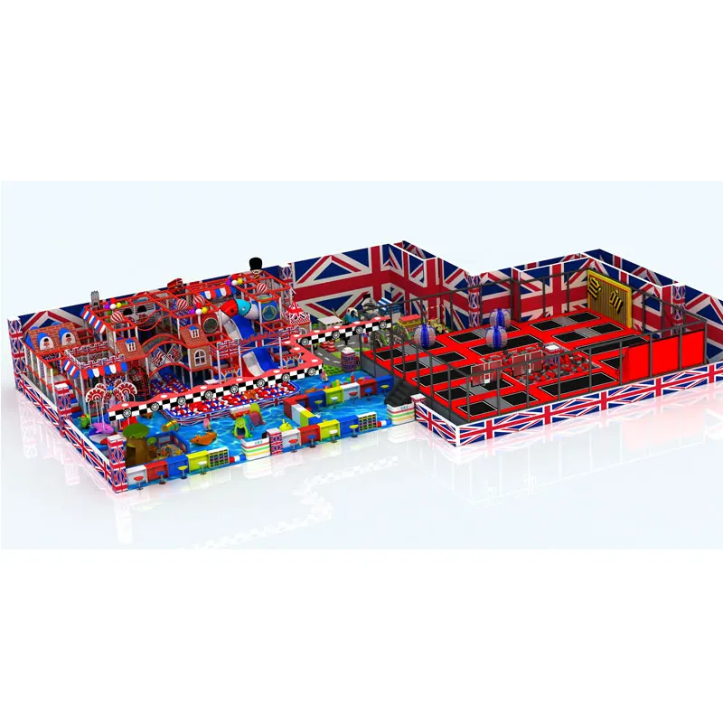 Professional Customized Commercial Indoor Trampoline Park Equipment Free Jump Soft Edged Outdoor Playground for sale