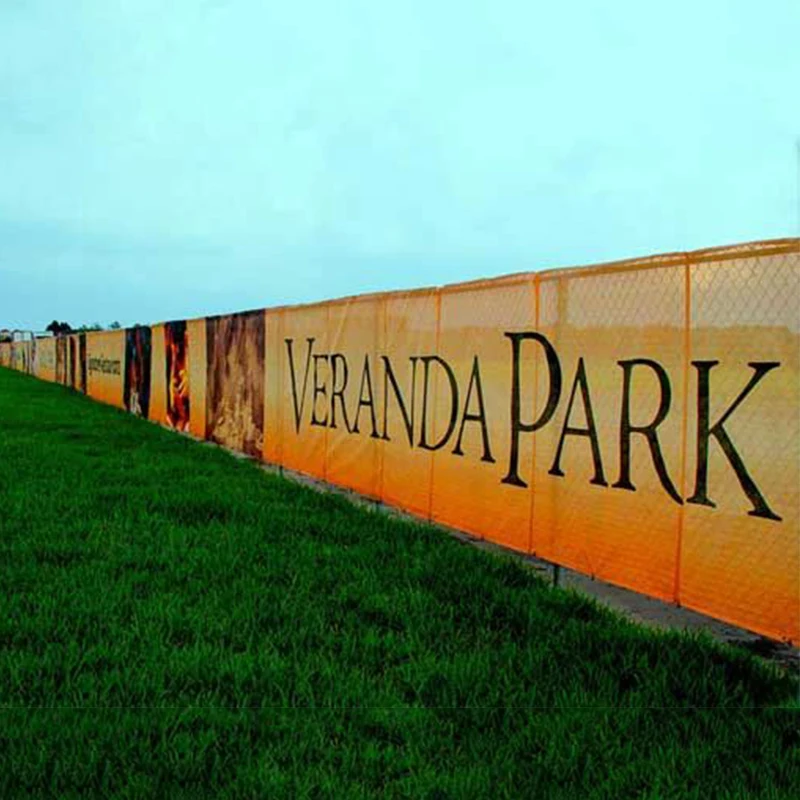 Fabric mesh banner Custom outdoor Banner Print Custom Advertising Fence Mesh Hanging Outdoor Banner