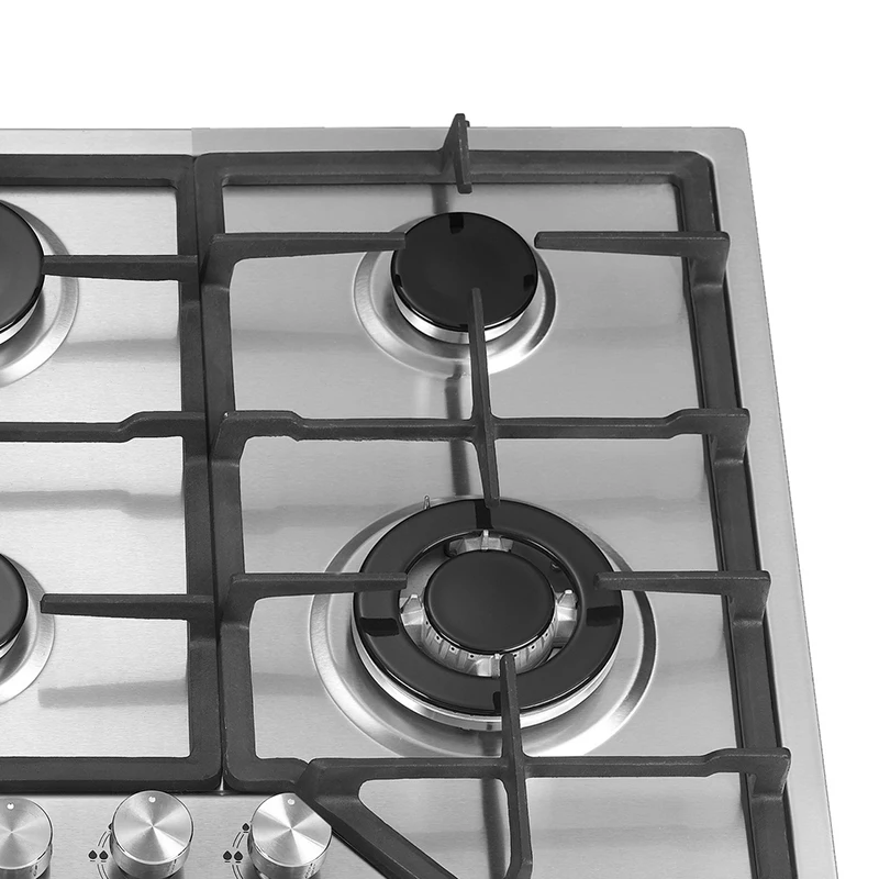 
New Arrival Stainless Steel Gas Stove 6 Burner Built-In Gas Cooktop Hob Cooker 