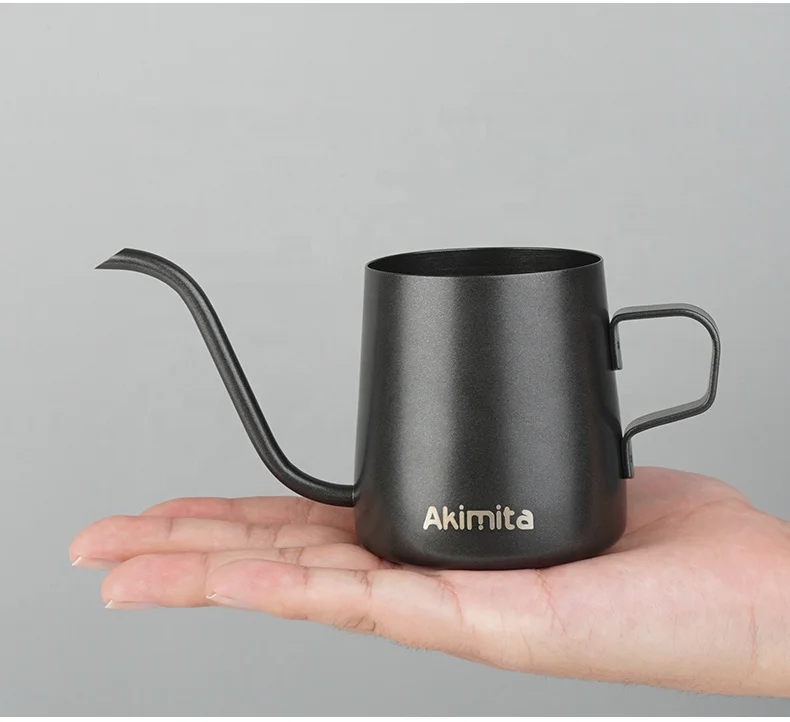 Akimita New Year Presents 200ml Stainless Steel Gooseneck Kettle Mini Tea&Coffee&Milk Drip Pot