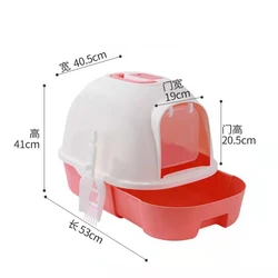 Cat Clean Up Products Plastic Large Space pp material clean sanitary cat litter toilet pet grooming cat litter box