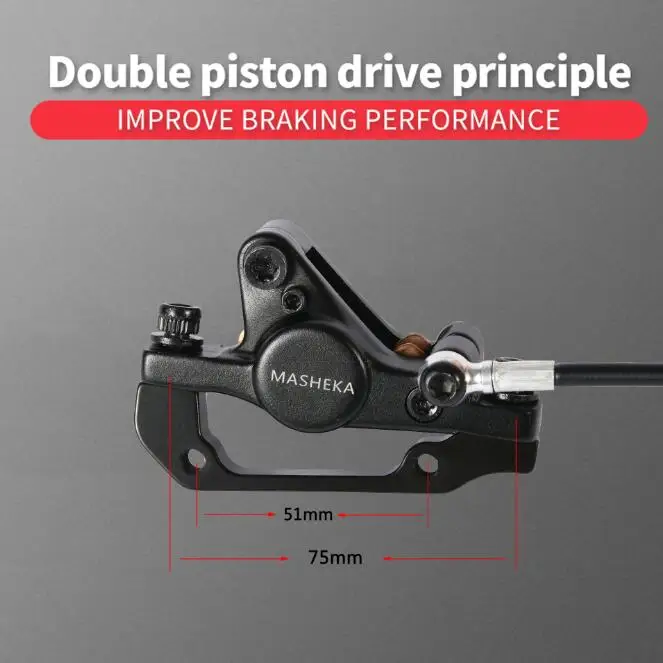 Customized HB-395 universal shaft right side install caliper scooter power off oil brake electric scooter oil brake