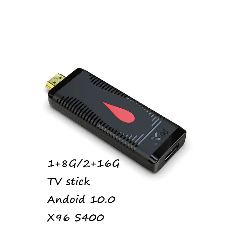 Android 10.0 Leadcool Smart TV X96 S400 2.4G WIF IPTV Box Allwinner H313 Quad Core TV Stick