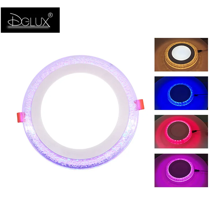 Low Price Indoor Home Mall Round Square Bubble Colorful 3w 4w 6w 12w 18w Smd Recessed RGB Led Panel Lamp