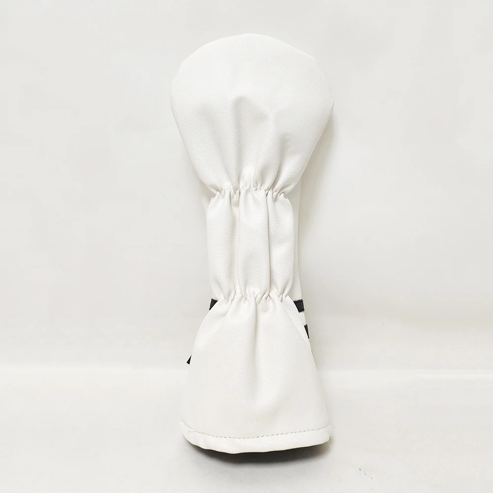 Factory Direct Custom Golf Driver Wood Headcover Durable PU Leather with Embroidered Logo for Golf Clubs