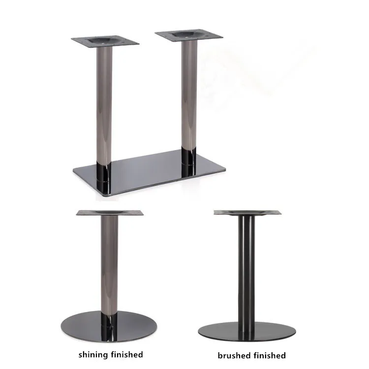 Wholesale price restaurant stainless steel gold table leg