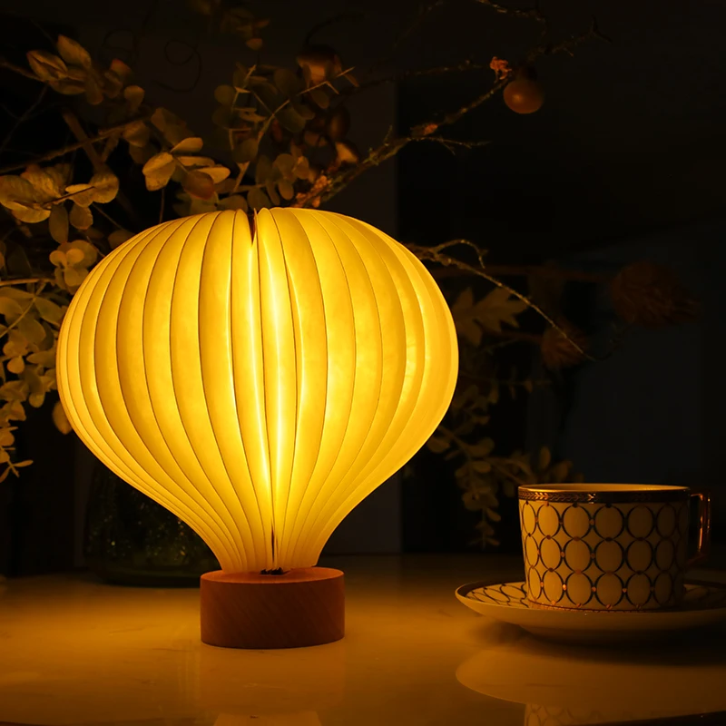 hot air balloon lamp home decor portable led night light rechargeable cozy light corporate gifts