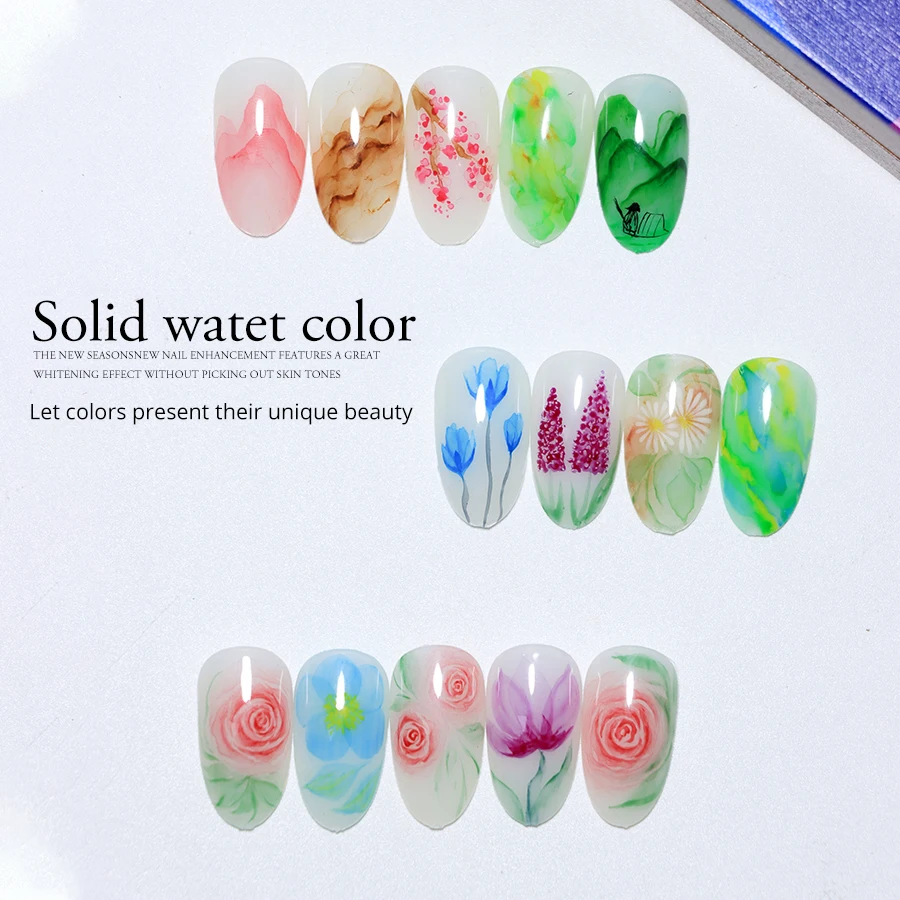 Vinimay New Nail Products Sepcial Watercolour Palette 36 Colours Nail Painting UV Gel Nail Gel Color