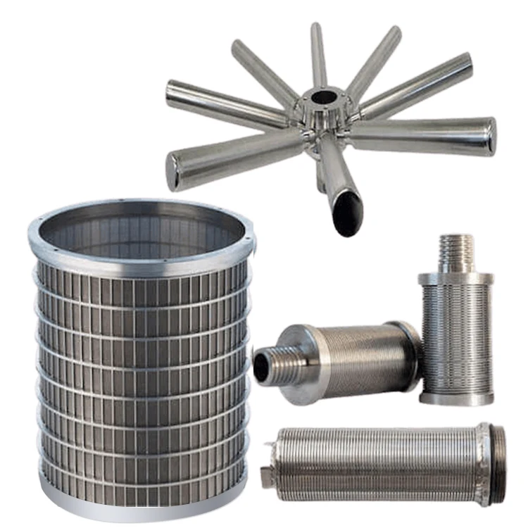 Johnson pipe Wedge Wire Wrapped Screen Steel Drum Filter Tube for Fish Pond Supplier(customized)